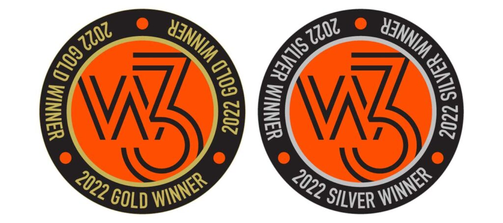 w3 2022 Gold and Silver Winner