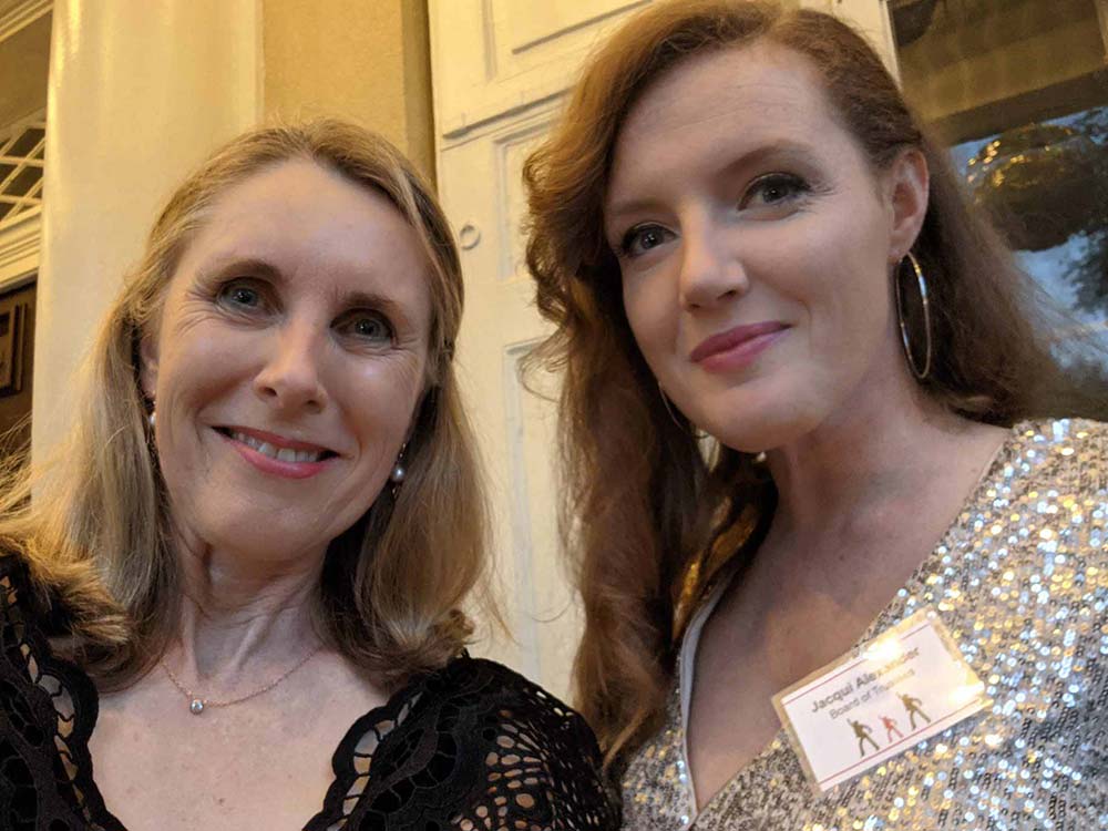 Jo Singer and Jacqui Hance of HDG at event