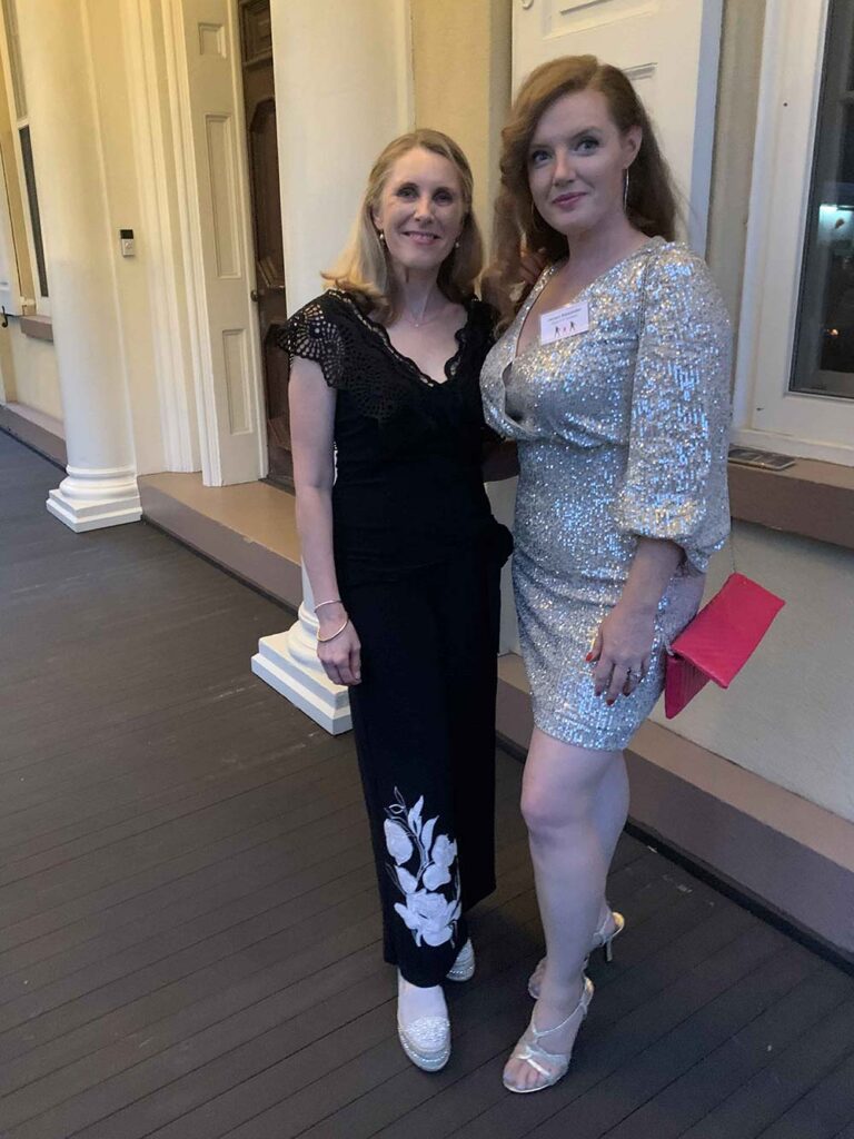 Jo Singer and Jacqui Hance of HDG at event