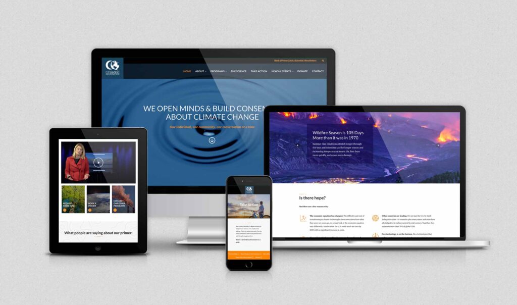 C-Change Conversations Website Multi-screen