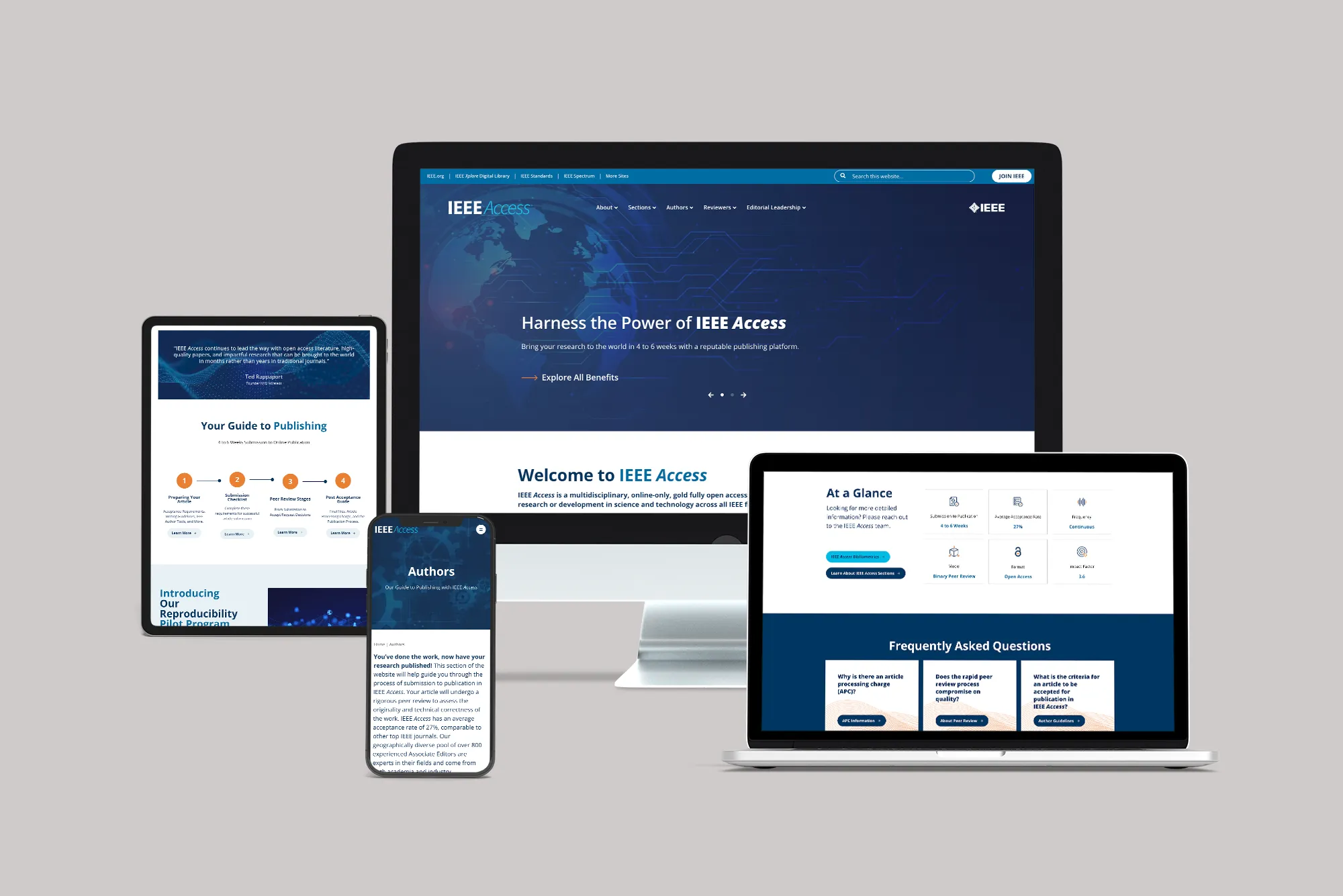 IEEE Access Website Multiscreen