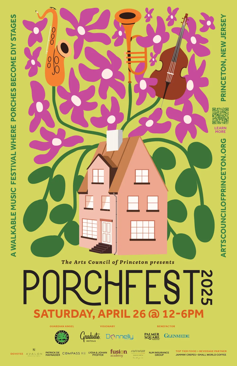 Arts Council of Princeton-Porchfest 2025 Promotional Poster