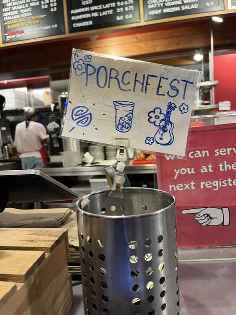 Porchfest Tip Jar at Small World